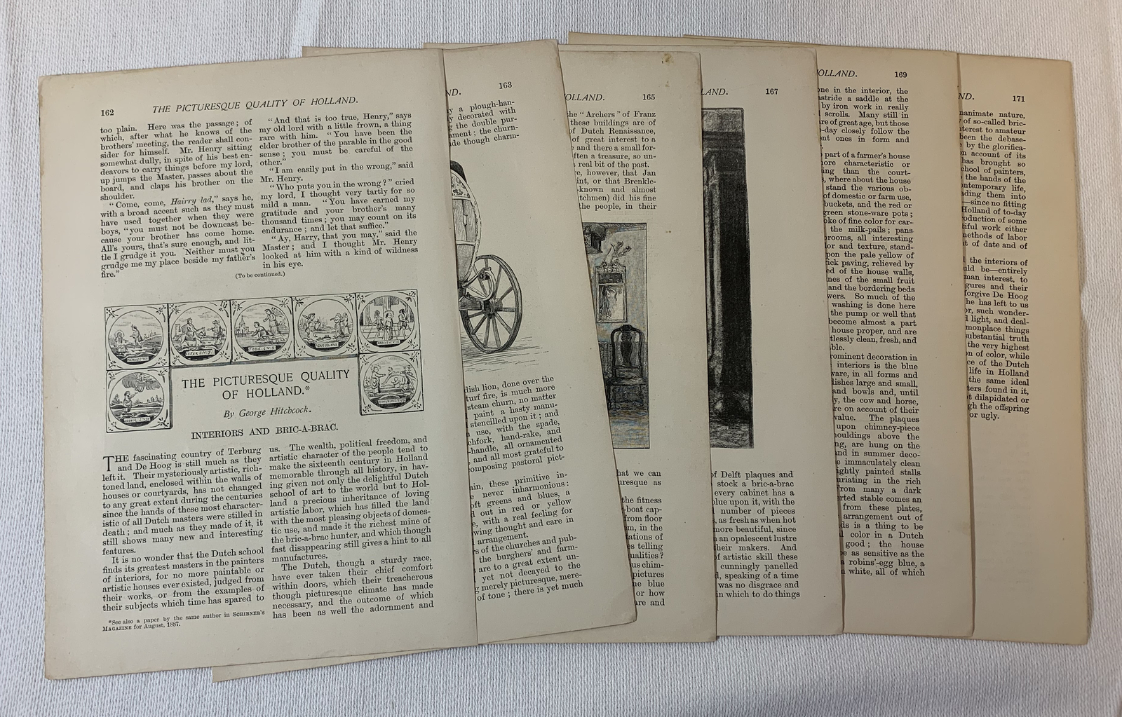 1889 article ~ PICTURESQUE QUALITY OF HOLLAND by George Hitchcock