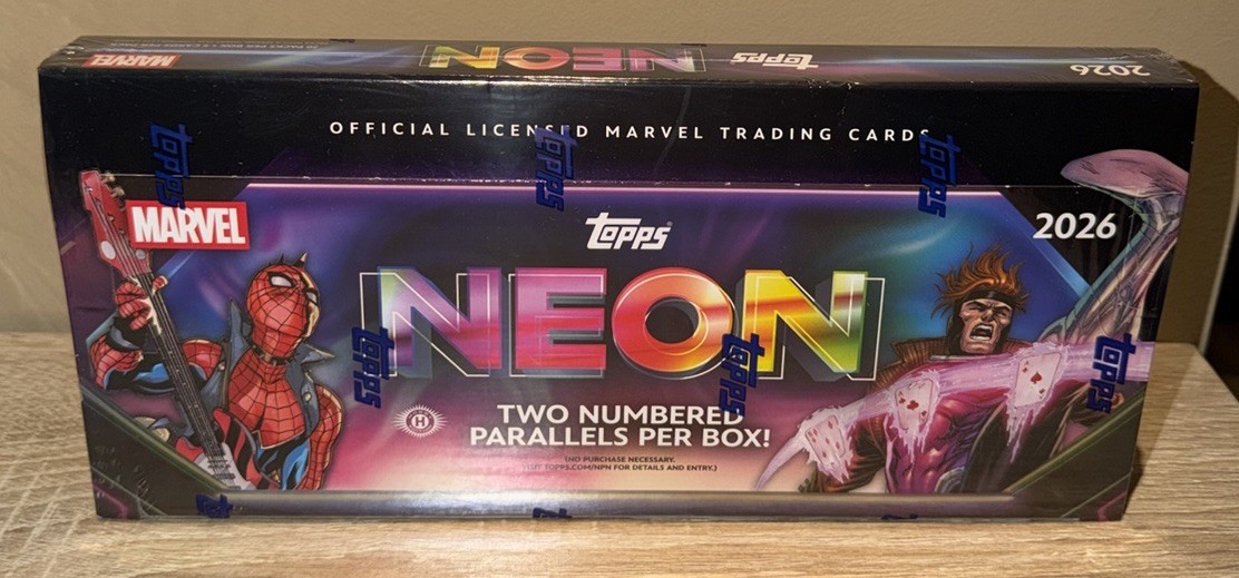 2026 TOPPS NEON MARVEL HOBBY BOX FACTORY SEALED - In Hand 2026 TOPPS NEON MARVEL HOBBY BOX FACTORY SEALED - In Hand