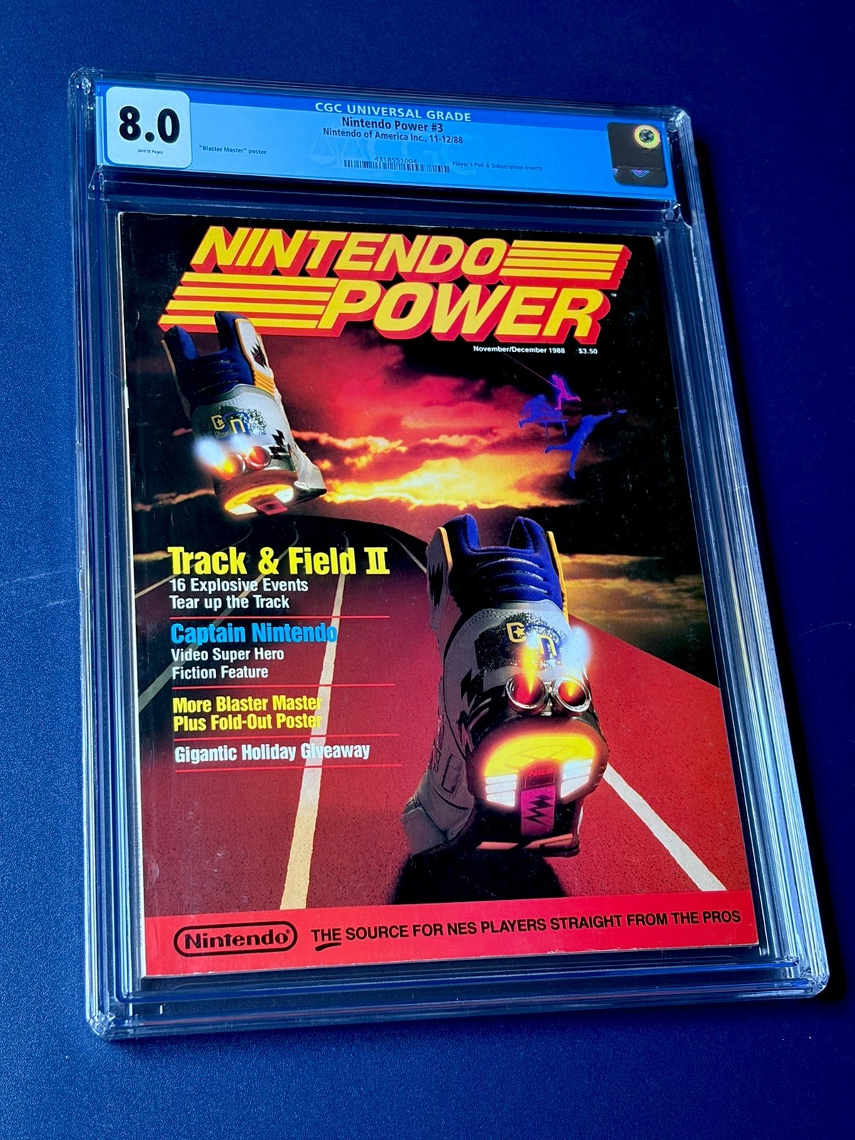 Nintendo Power #3 CGC 8.0 Track & Field 1988 Retro Super Mario Bros Zelda Nintendo Power #3 CGC 8.0 Track & Field 1988 Retro Super Mario Bros Zelda