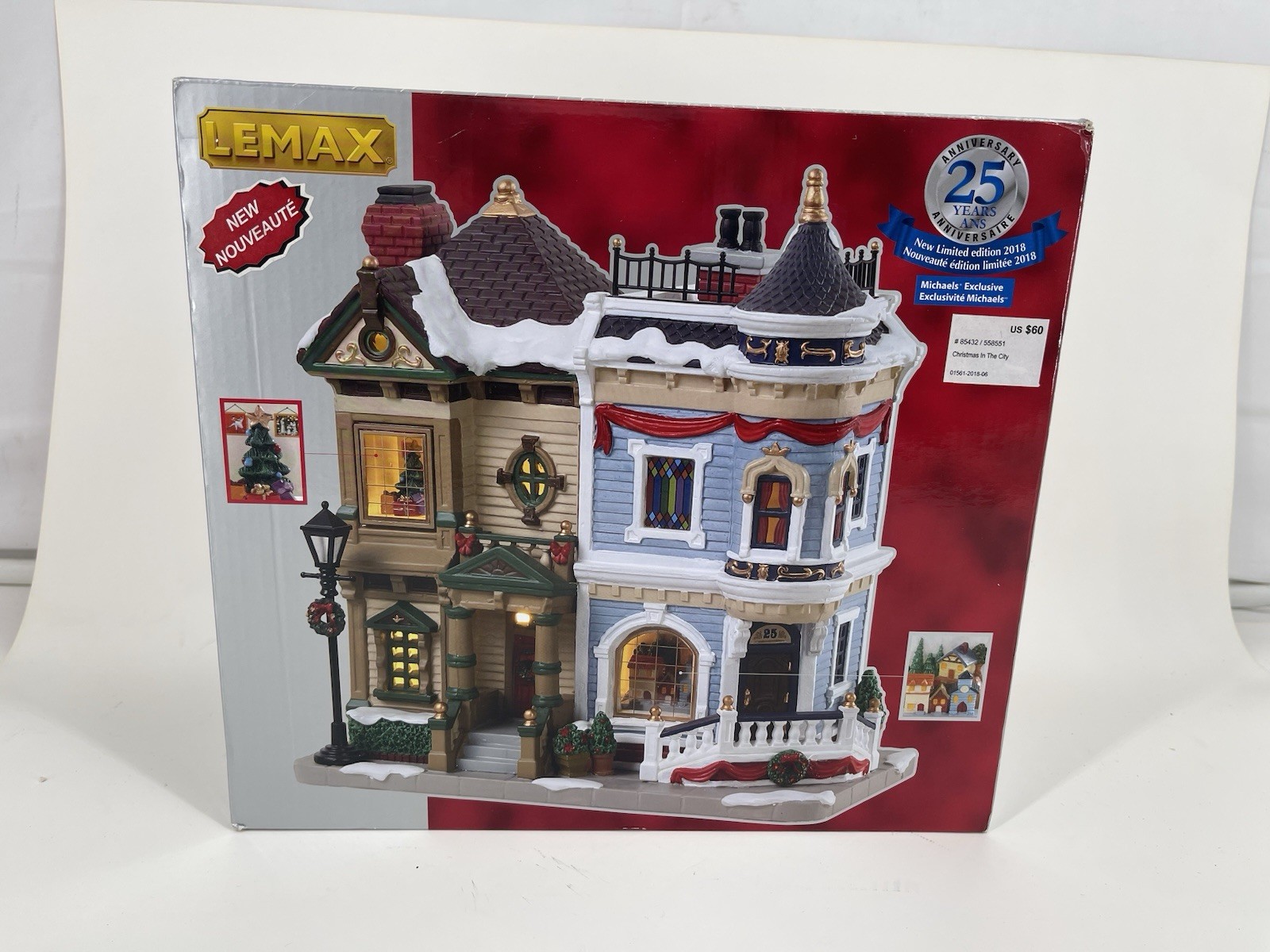 Lemax Christmas in the City 2018 25th Anniversary Michaels Exclusive #85342 Lemax Christmas in the City 2018 25th Anniversary Michaels Exclusive #85342