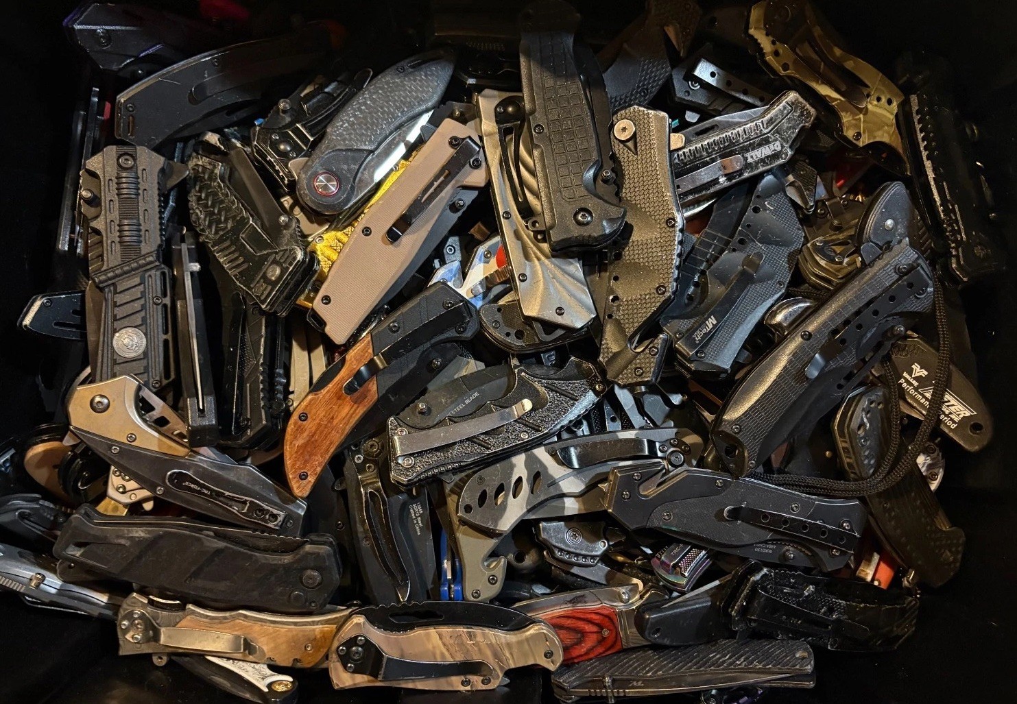2lb Random Mystery Grab Bag Lot of Folding Knives, EDC, Camping & Hunting Knives