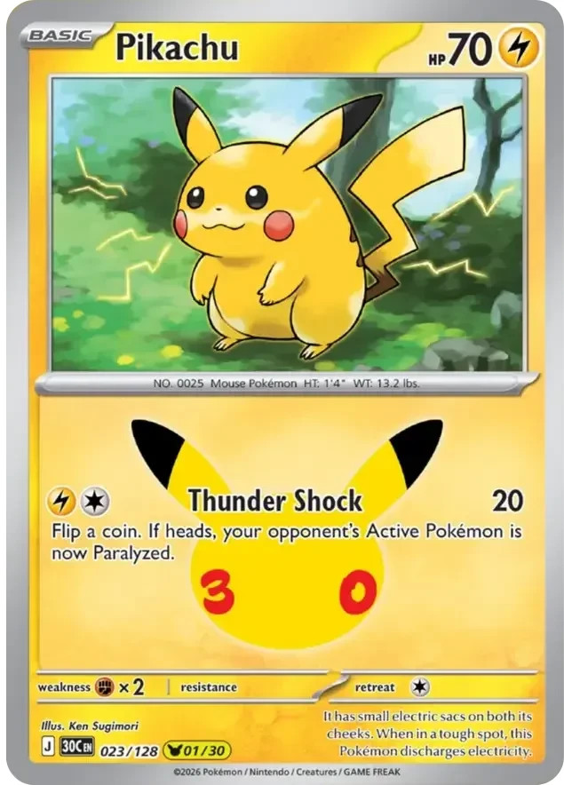 ⚡30th Celebration Pikachu\'s⚡ Finish your set ⚡30th Celebration Pikachu\'s⚡ Finish your set