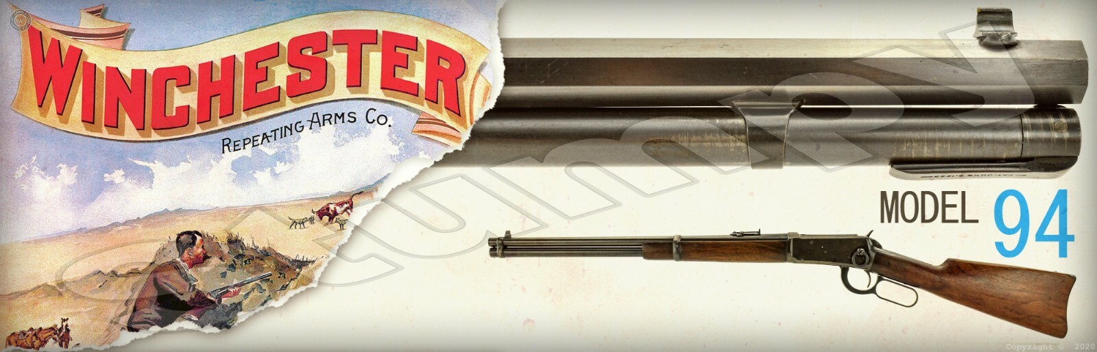 Winchester Model 94 S Metal Sign 6 Winchester Model 94 S Metal Sign 6