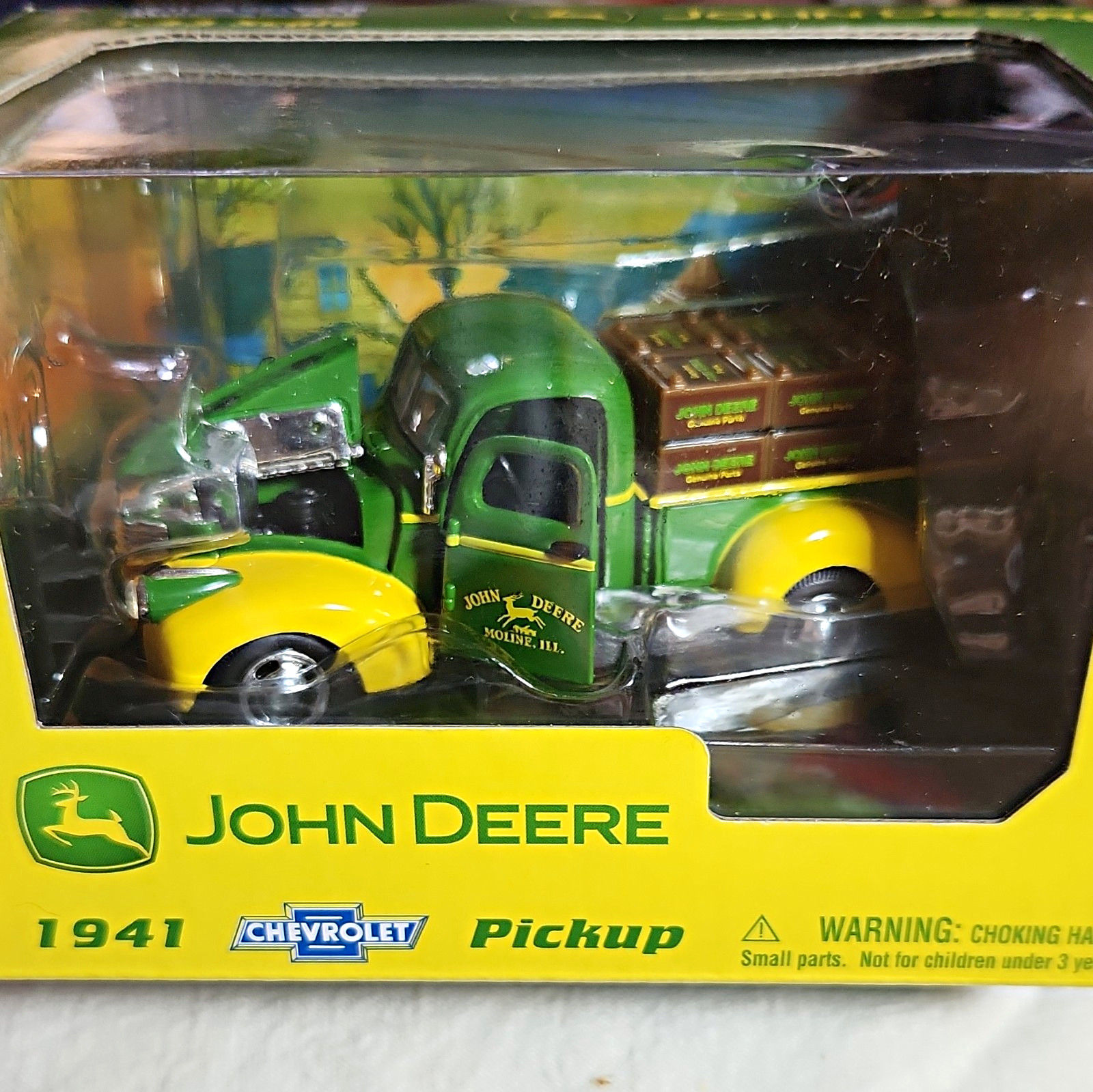 John Deere 1941 Chevrolet Pickup Die-Cast Metal Toy Truck Agriculture Ad John Deere 1941 Chevrolet Pickup Die-Cast Metal Toy Truck Agriculture Ad