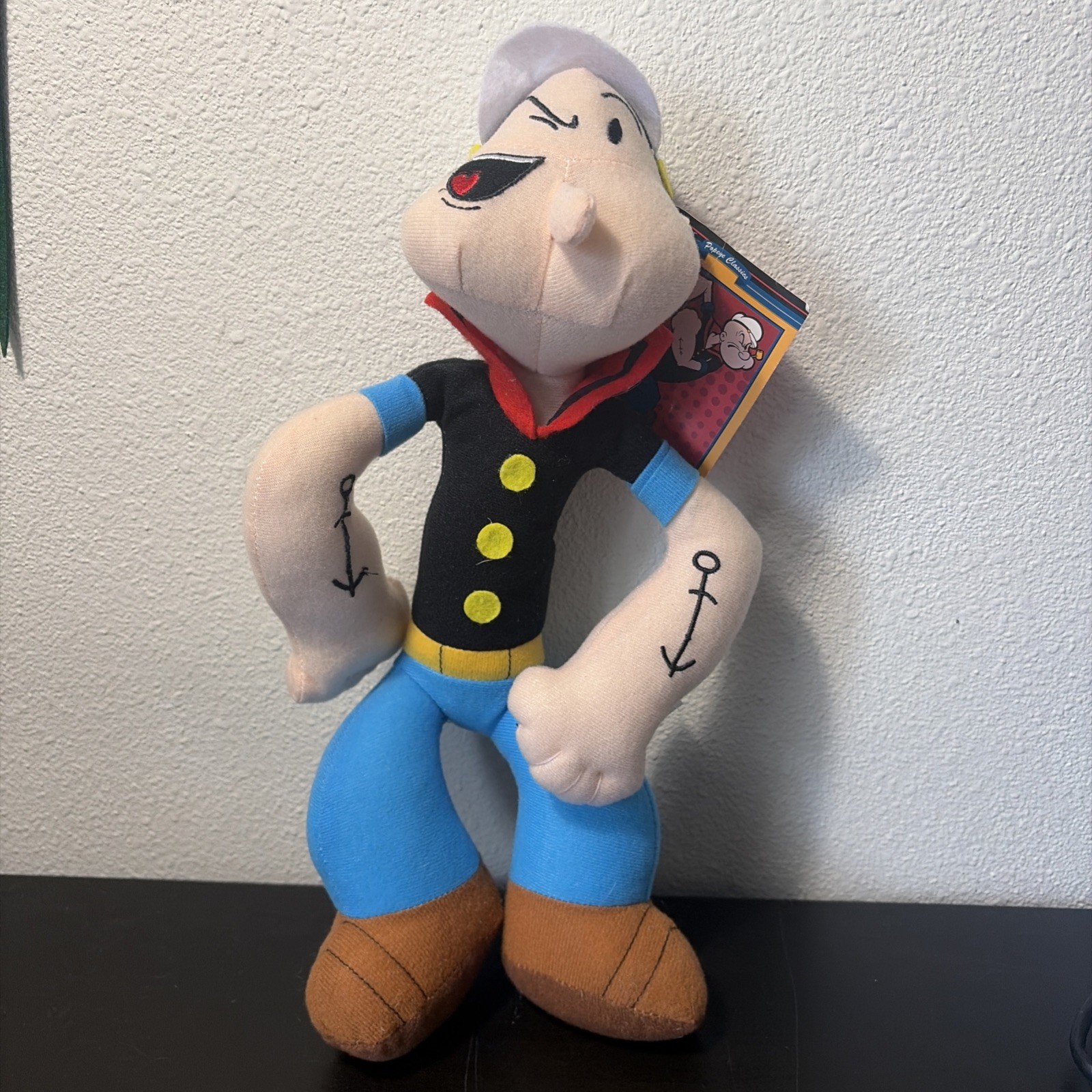 Popeye the Sailor Plush Stuffed Toy Kellytoy 2017 King Features Syndicate NWT Popeye the Sailor Plush Stuffed Toy Kellytoy 2017 King Features Syndicate NWT