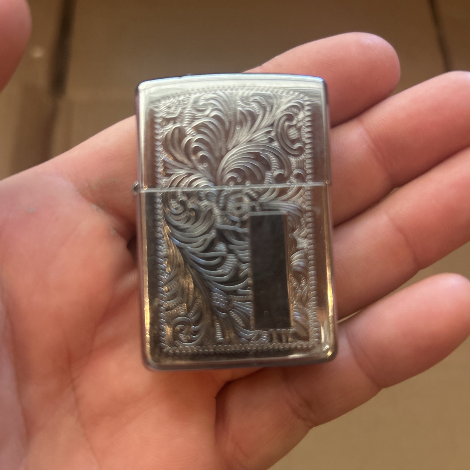 1984 Vintage Zippo Lighter - Florentine / Venetian Scroll Design 1984 Vintage Zippo Lighter - Florentine / Venetian Scroll Design