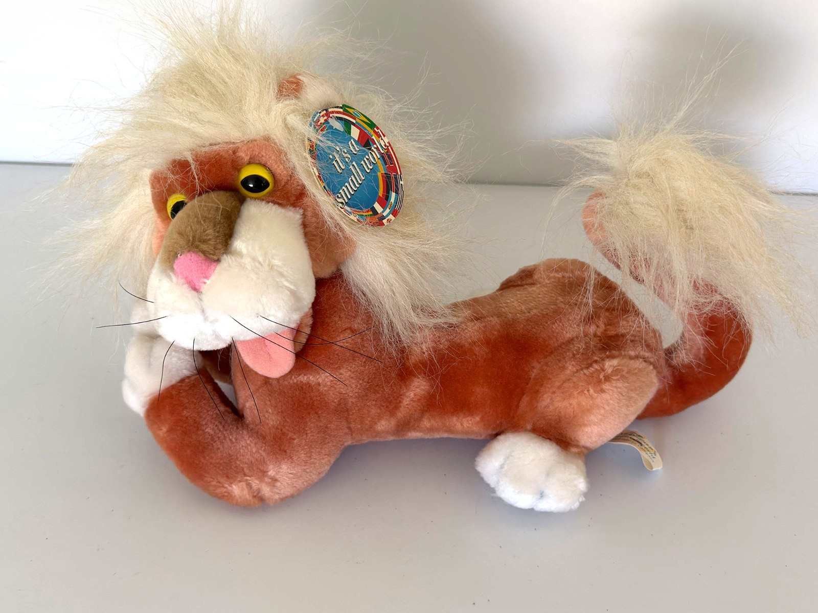 VTG RARE Disney World It’s A Small World Lion Plush Figure Goebel - w/tags VTG RARE Disney World It’s A Small World Lion Plush Figure Goebel - w/tags