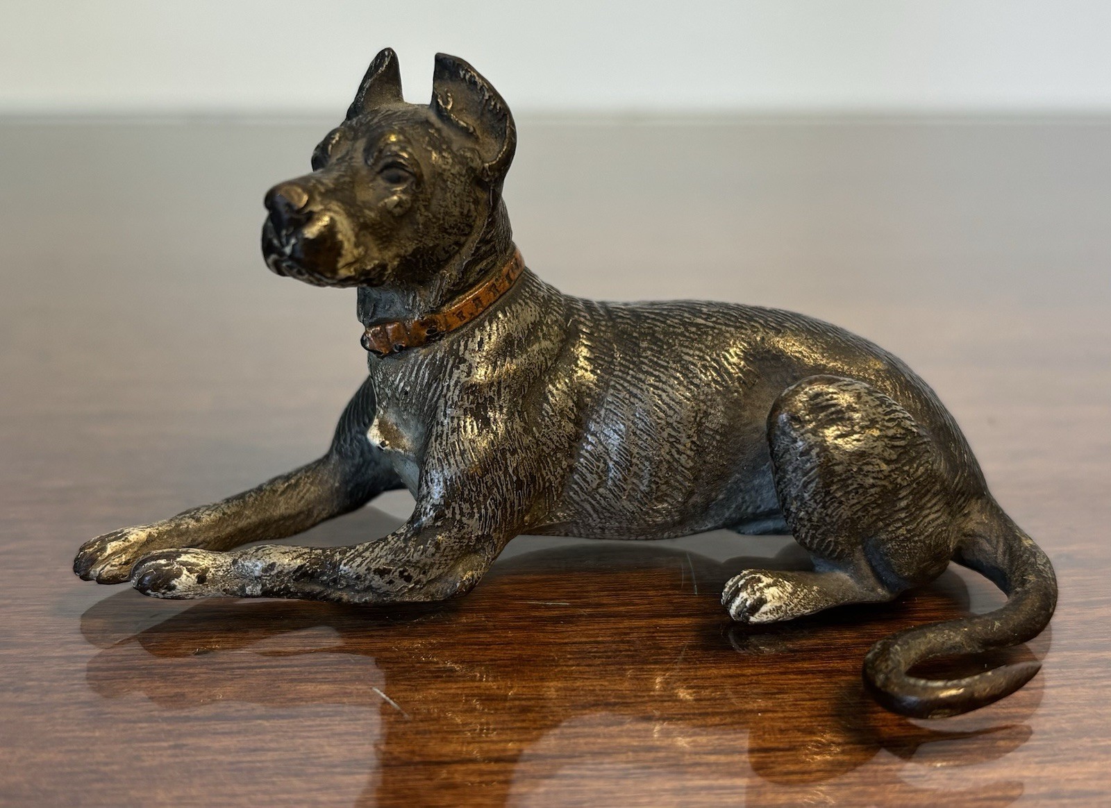 Miniature Antique Vienna Bronze Great Dane Dog Cold-painted Miniature Antique Vienna Bronze Great Dane Dog Cold-painted
