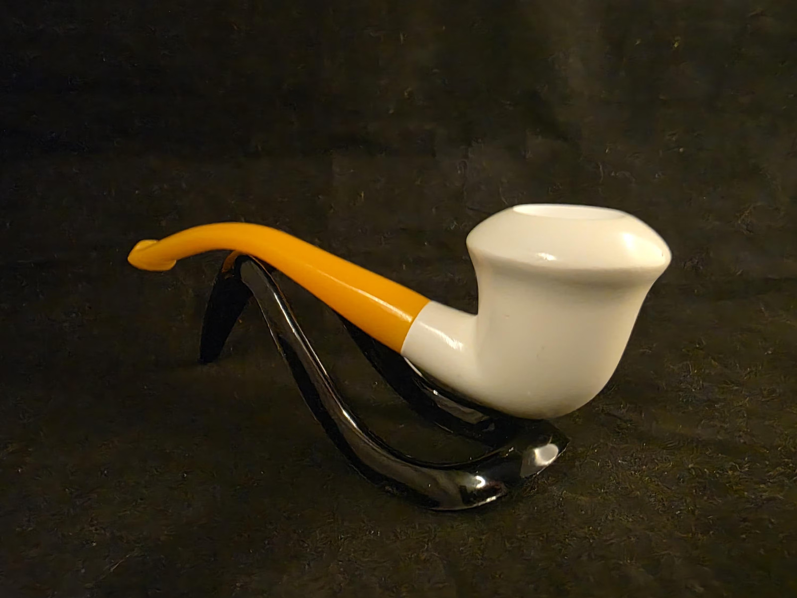 Budget Friendly  Smooth Calabash meerschaum Pipe with Acrylic Stem