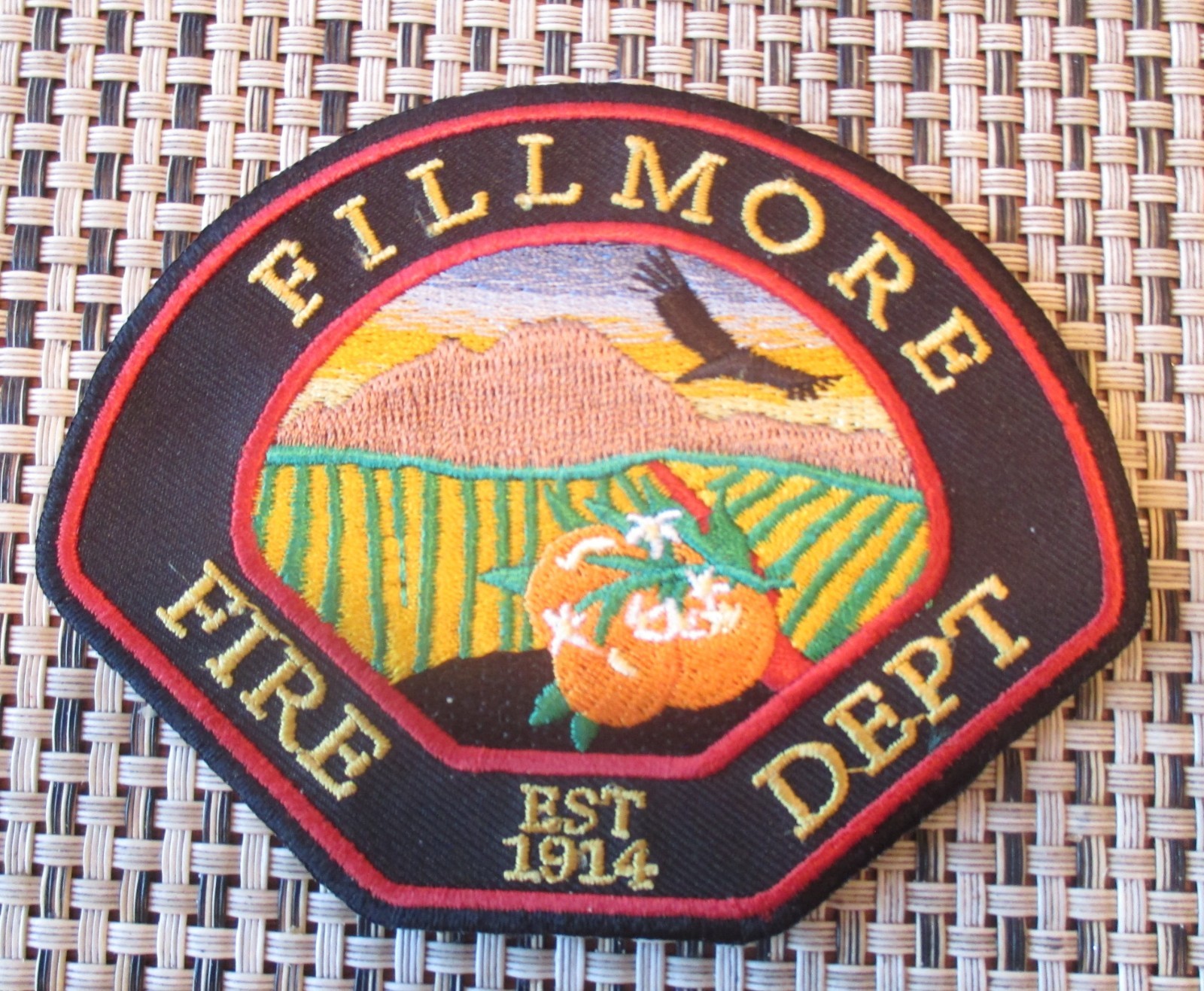 City of Fillmore California Fire Department Uniform Patch City of Fillmore California Fire Department Uniform Patch