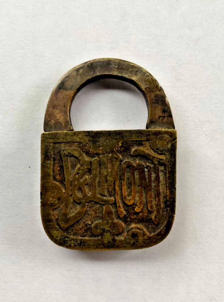 Antique Ornate Belmont Padlock No Key Antique Ornate Belmont Padlock No Key