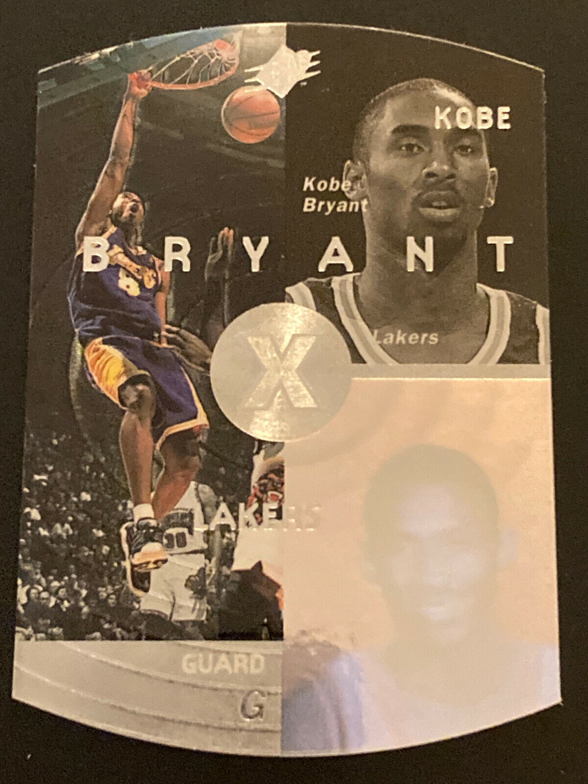 Kobe Bryant 1997-98 SPx True Silver #21 die cut RARE, and NOT the Purple version