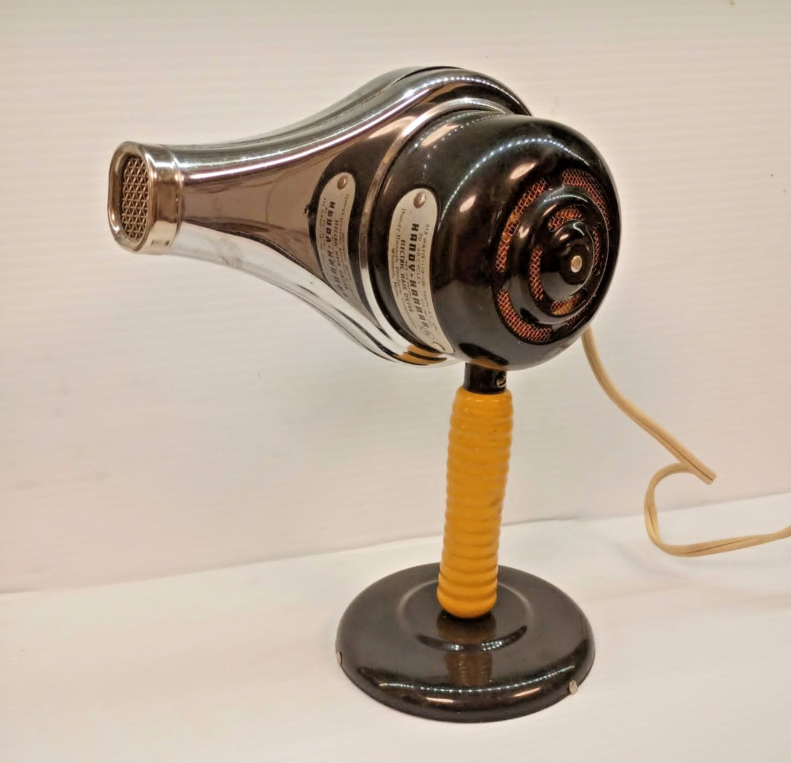 Vintage MCM 195Os Handy Hannah Hair Dryer Model 795 Tested Working With Stand Vintage MCM 195Os Handy Hannah Hair Dryer Model 795 Tested Working With Stand