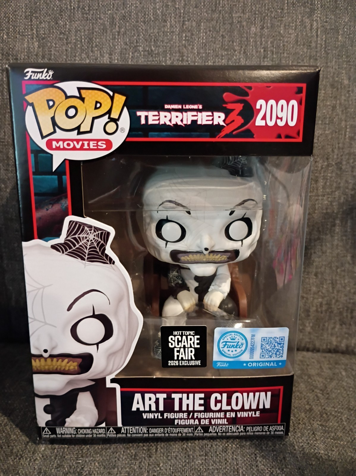 Funko Pop Terrifier Art The Clown Scare Fair 2026 Hot Topic In HAND Funko Pop Terrifier Art The Clown Scare Fair 2026 Hot Topic In HAND