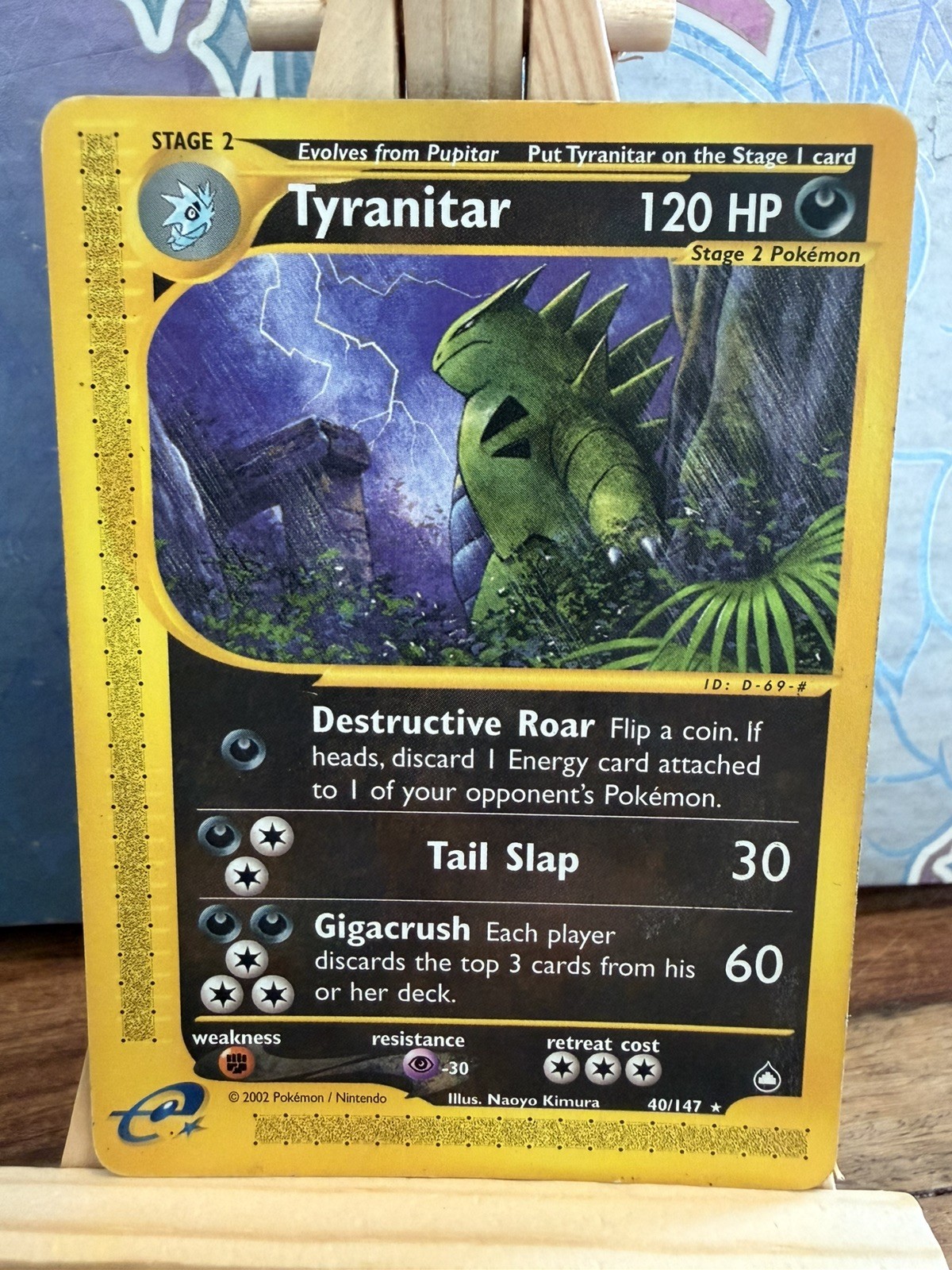 Tyranitar 40/147 Aquapolis Rare Non-Holo Pokemon TCG Card Tyranitar 40/147 Aquapolis Rare Non-Holo Pokemon TCG Card