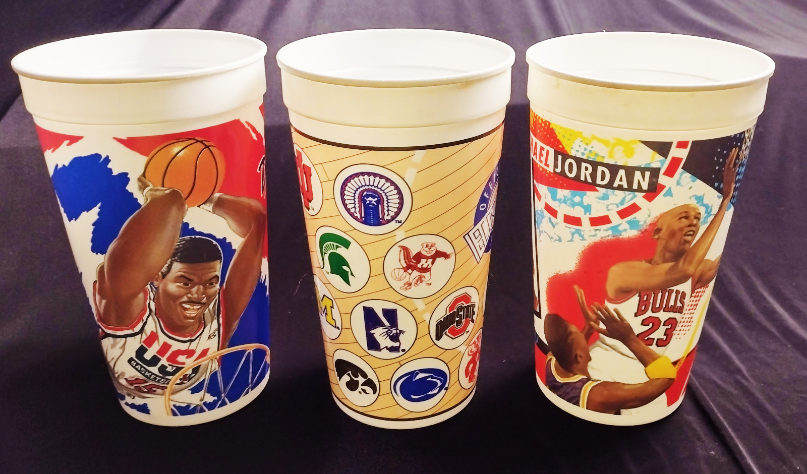 NBA Collectible Cups Nothing But Net MVPs #1 Michael Jordan - Larry Johnson