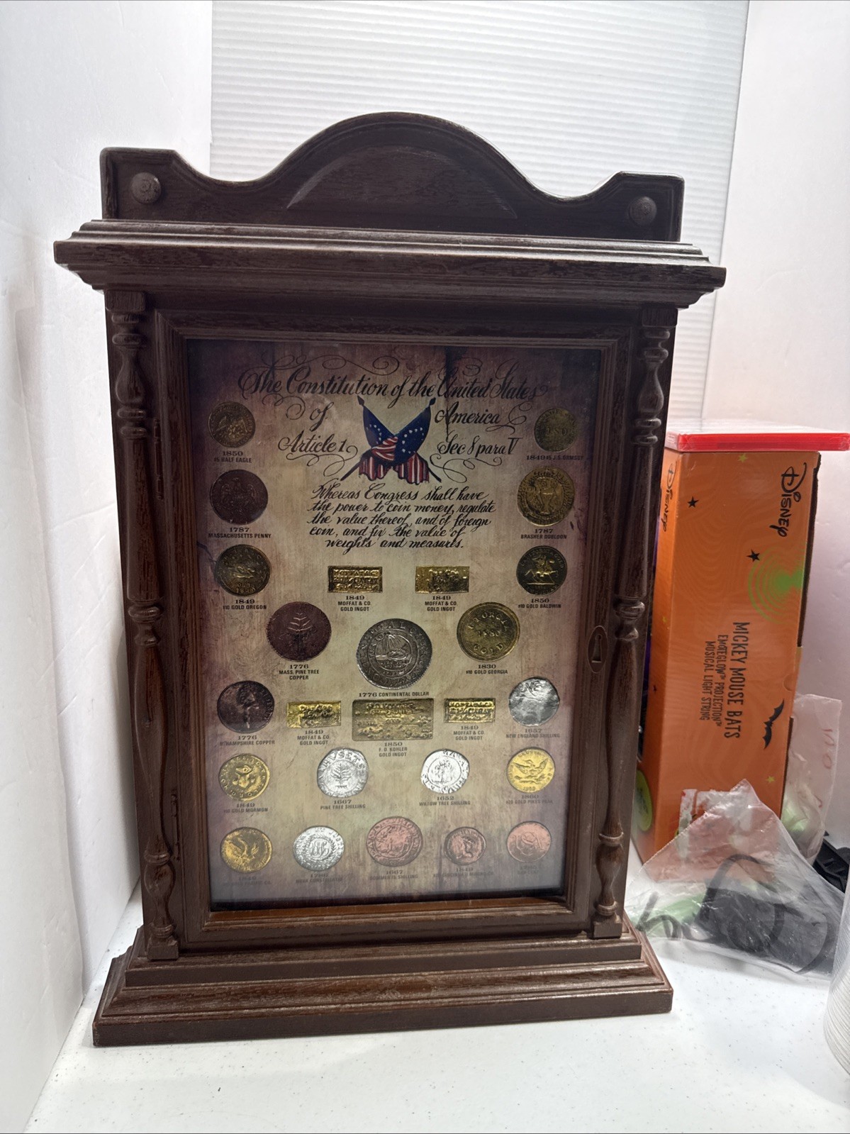 Regency Products Vintage 1974 Constitution Coin Reproduction Set Framed RARE Regency Products Vintage 1974 Constitution Coin Reproduction Set Framed RARE