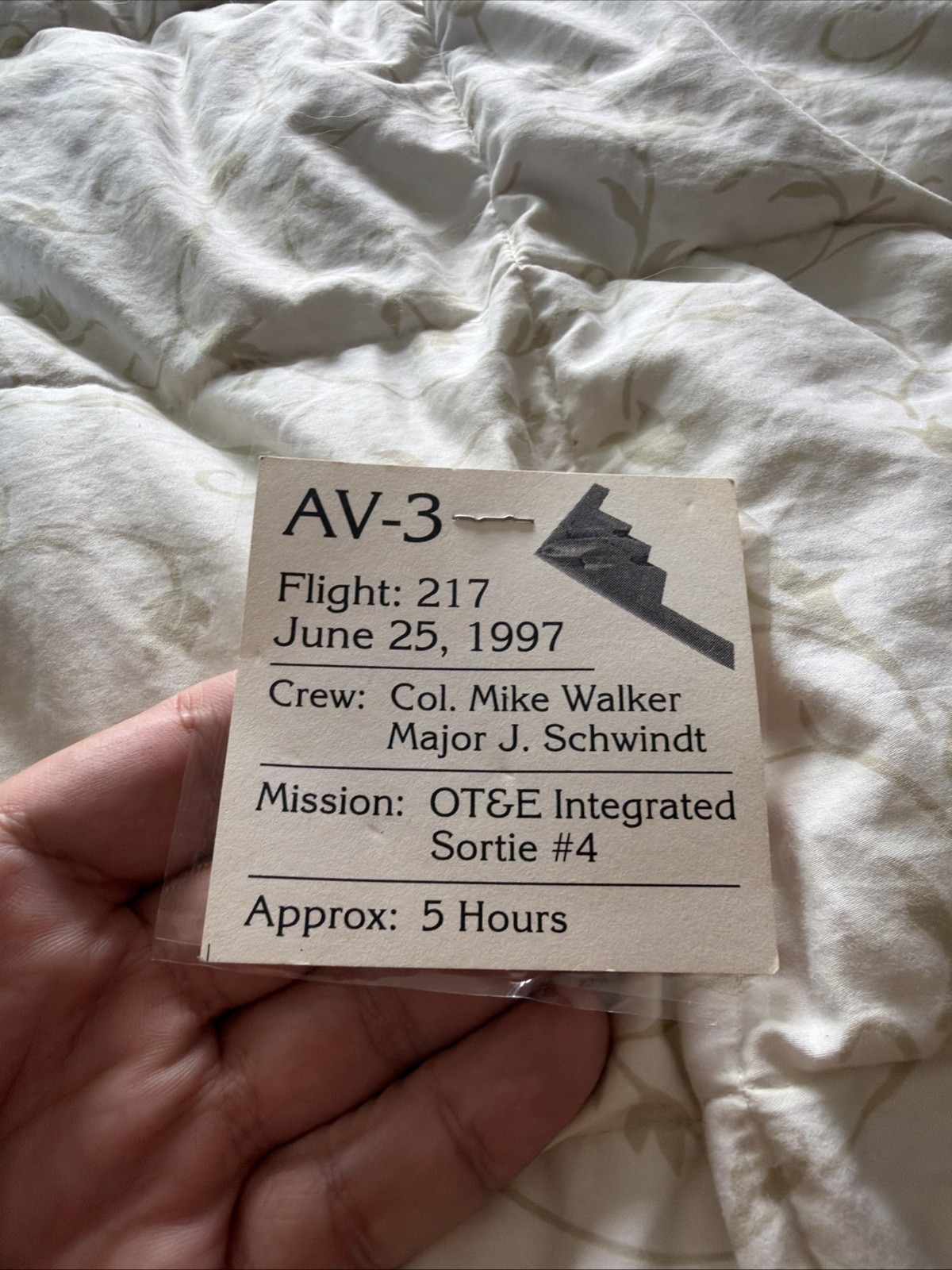Rare USAF Northrop Grumman B-2 Spirit Test Team Serialized Challenge Coin AV-3