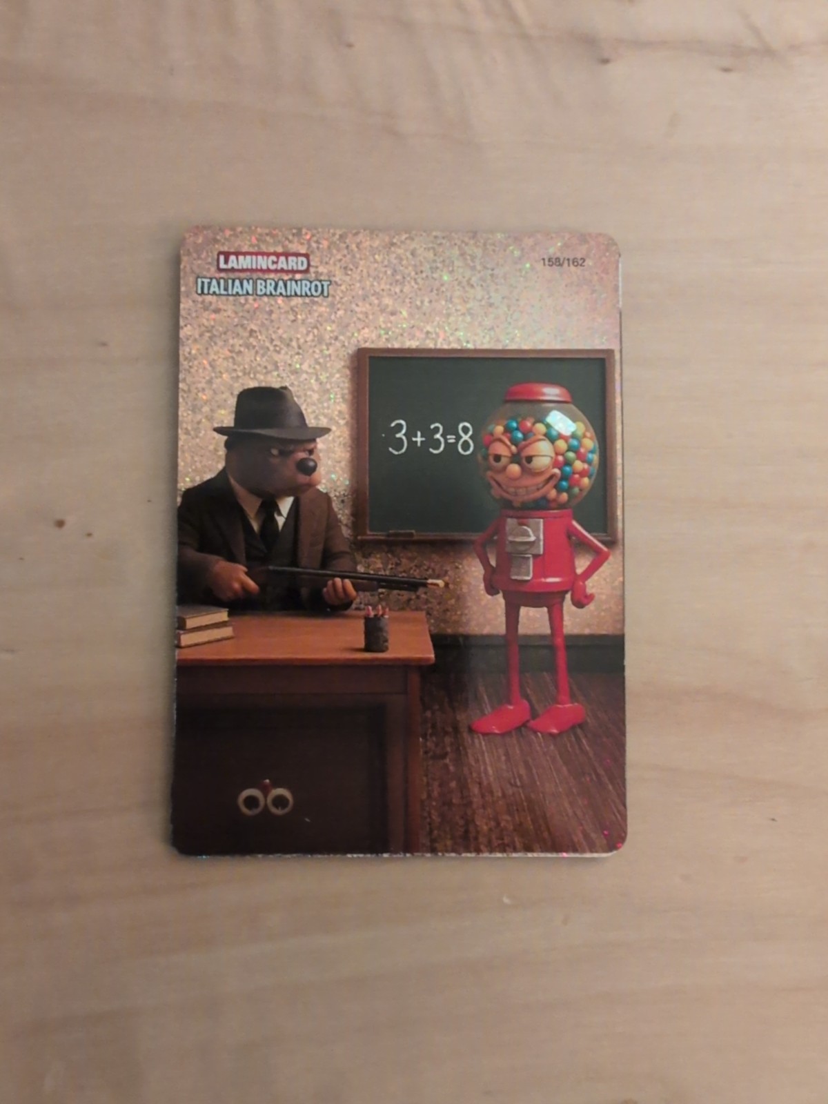 2025 Lamincard Italian Brainrot 1st Edition School Sparkle Ultra Rare MINT 2025 Lamincard Italian Brainrot 1st Edition School Sparkle Ultra Rare MINT