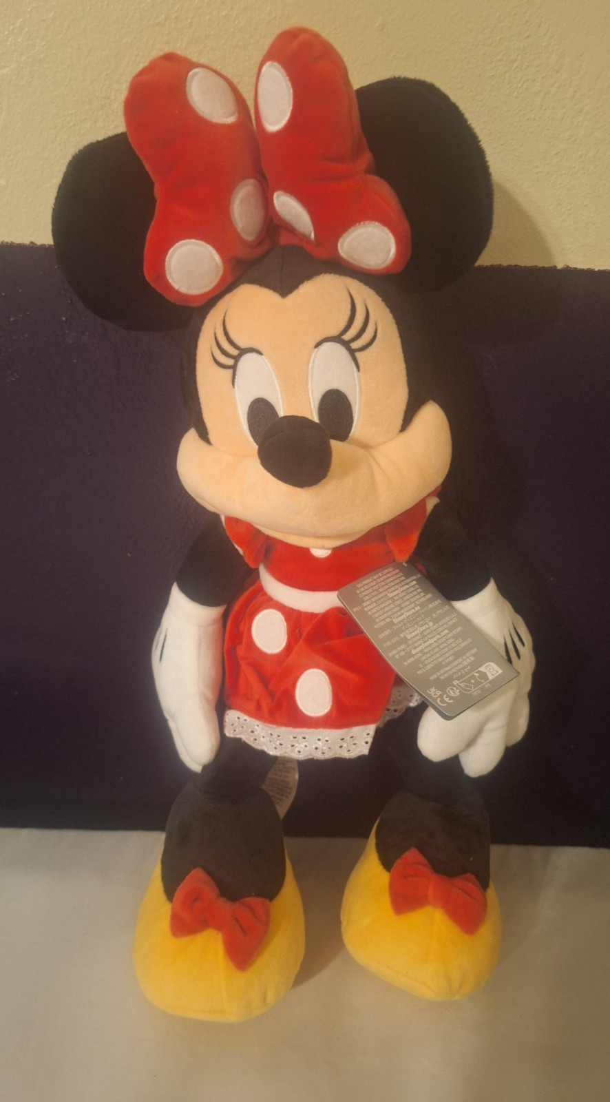 NWT Official Disney Minnie Mouse Plush Toy Classic Red Polka Dot Dress 20\ NWT Official Disney Minnie Mouse Plush Toy Classic Red Polka Dot Dress 20\
