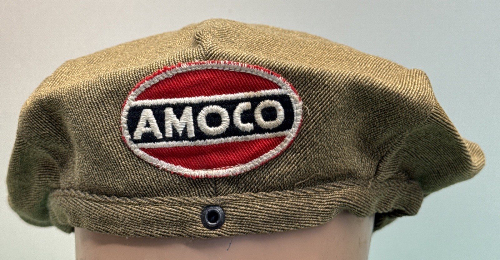 NOS Vintage AMOCO 1940s-1950s Service Station Attendant's Hat Logo Patch NOS Vintage AMOCO 1940s-1950s Service Station Attendant's Hat Logo Patch