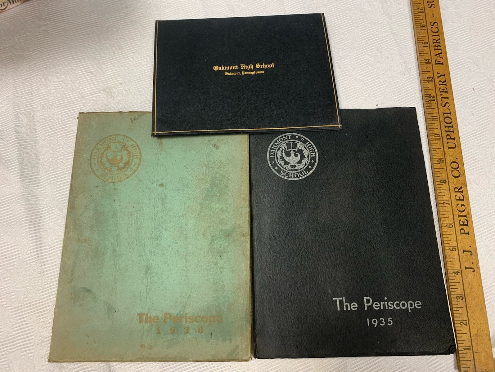 1935 1936 Periscope High School Year Books Oakmont PA Art Deco Styled 1935 1936 Periscope High School Year Books Oakmont PA Art Deco Styled