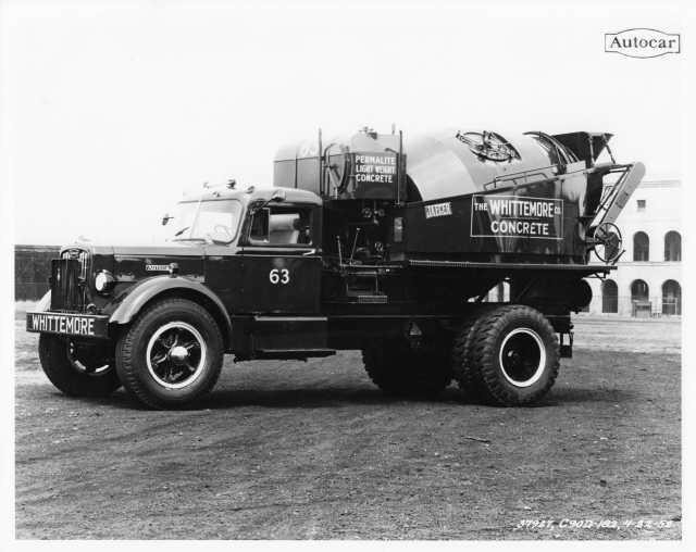 1950s Autocar Mixer Truck Press Photo 0037 - The Whittemore Co Concrete 1950s Autocar Mixer Truck Press Photo 0037 - The Whittemore Co Concrete