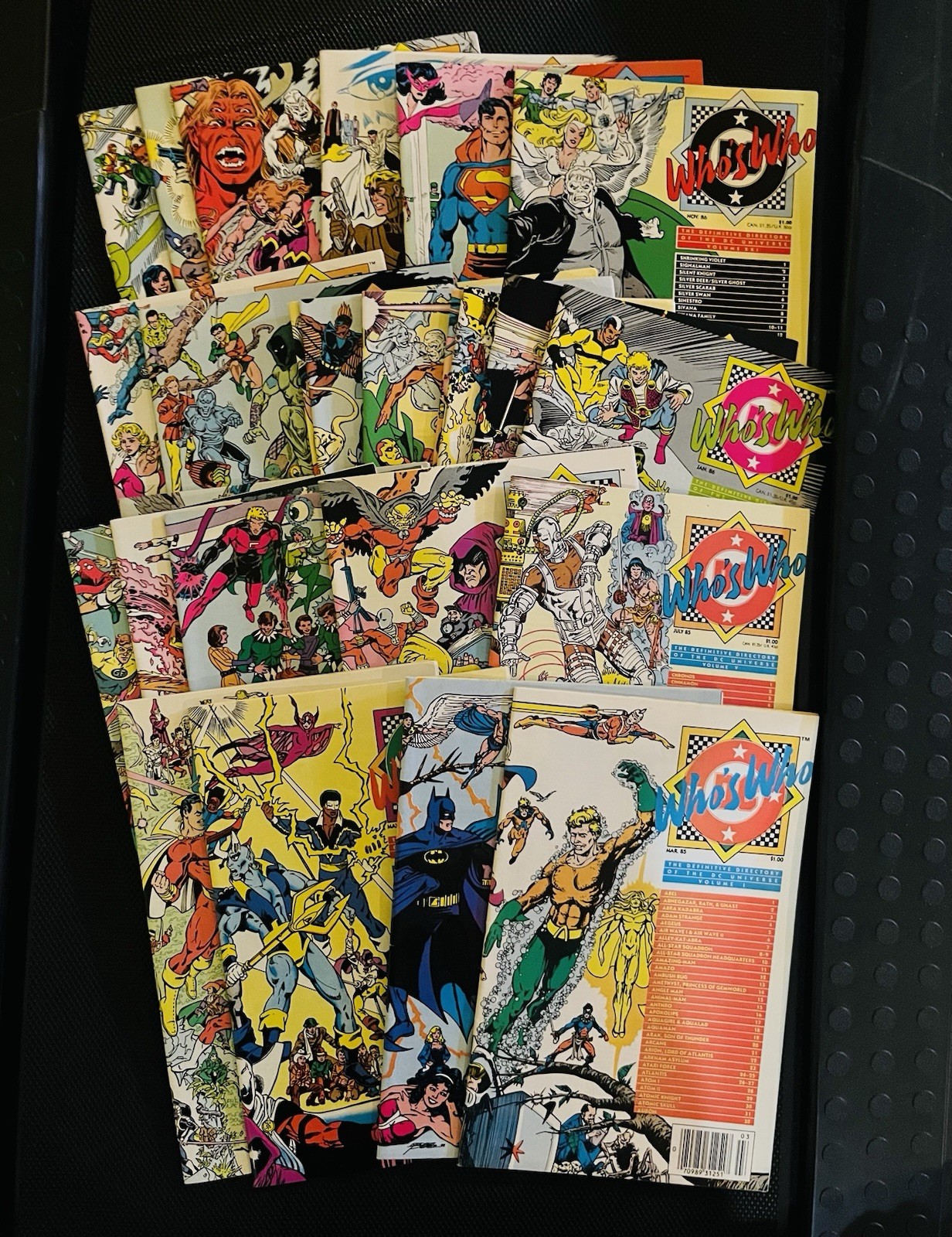 Who’s Who Volume 1-26 Full Set DC Comics 1985 Batman Superman Perez Byrne Who’s Who Volume 1-26 Full Set DC Comics 1985 Batman Superman Perez Byrne