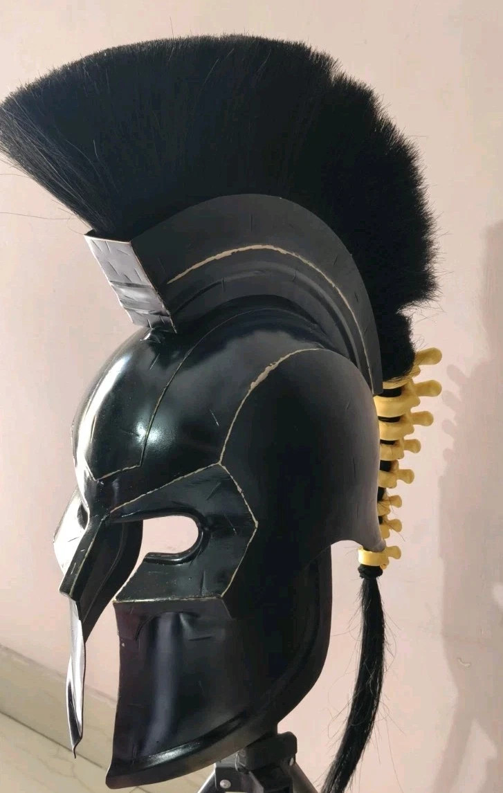 King Agamemnon Helmet Metal Greek Warrior Armor Spartan Odyssey Trojan War