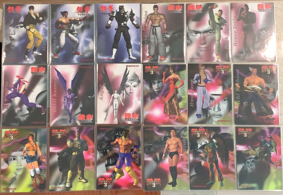 Tekken Namco Official Collection Cards Epoch Japan Lot - 18 Cards Tekken Namco Official Collection Cards Epoch Japan Lot - 18 Cards