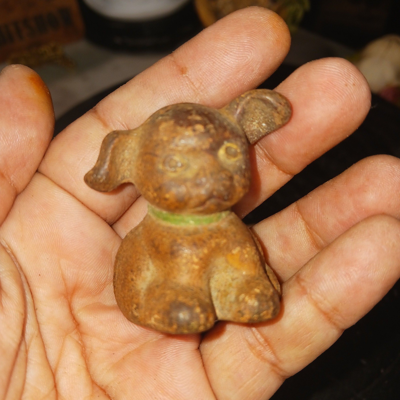 VINTAGE CAST IRON Puppy VINTAGE CAST IRON Puppy