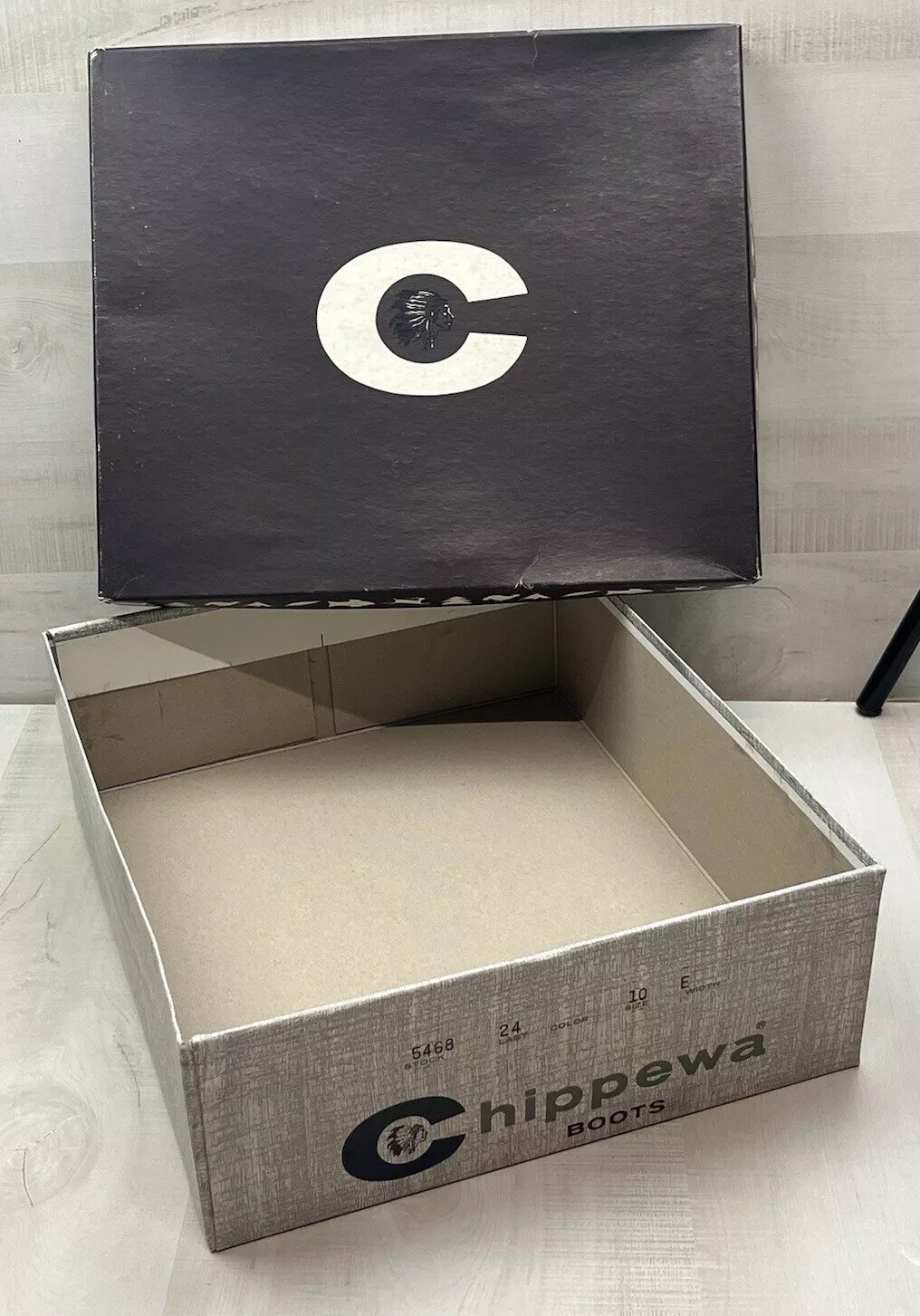 Chippewa Boots Box ONLY Vintage Advertising Collectable Chippewa Boots Box ONLY Vintage Advertising Collectable