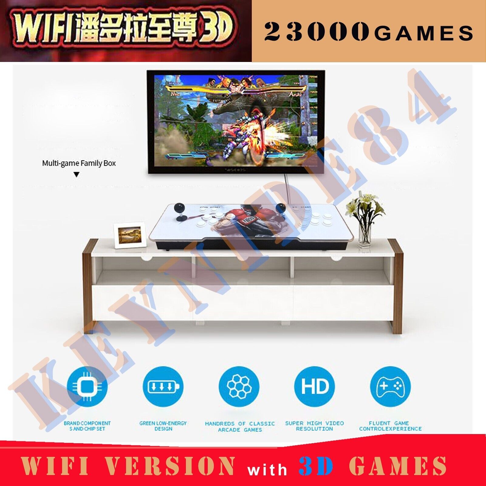 NEW Double Stick 23000 Games 3D WiFi Retro Video Pandora\'s Box Arcade Console