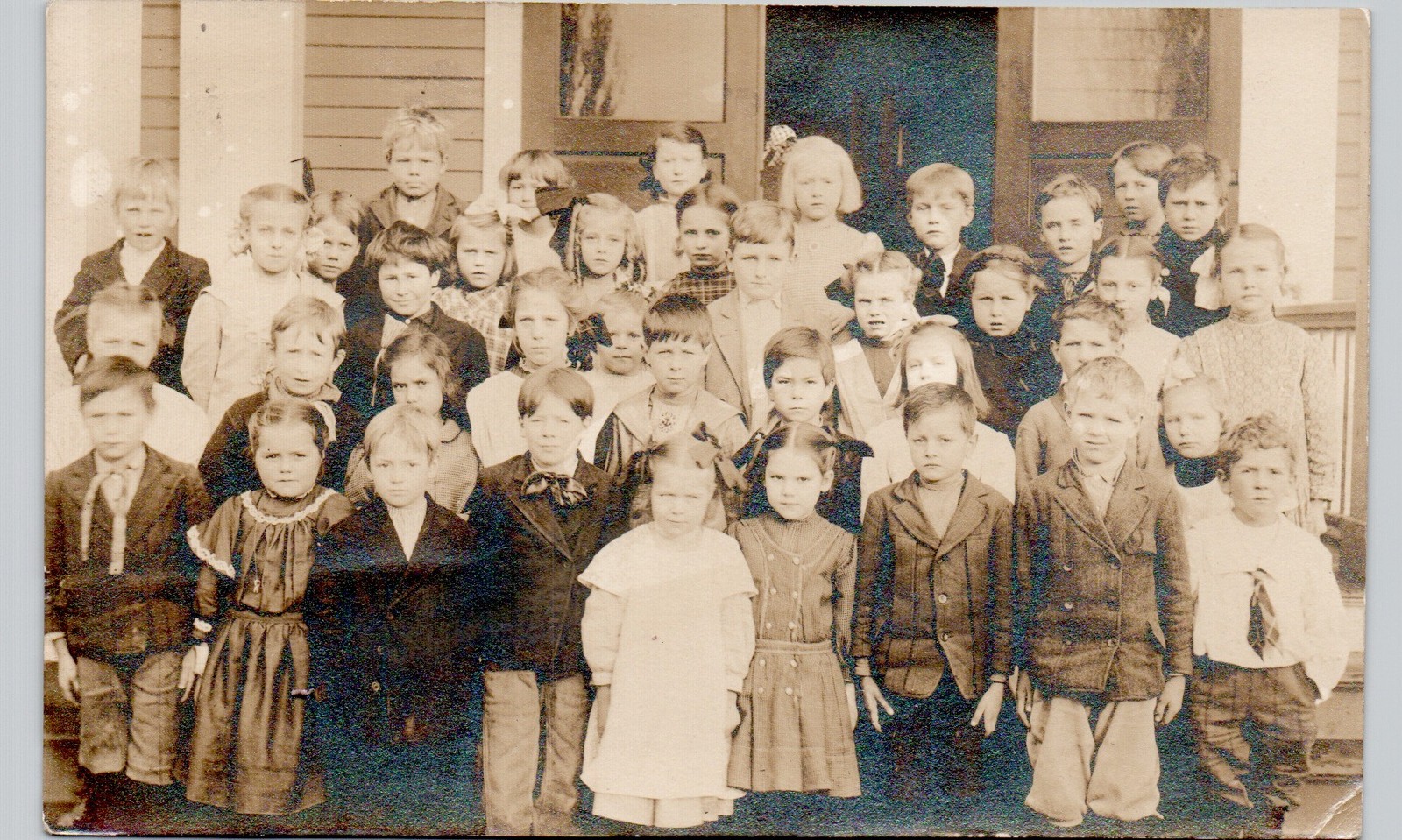 SCHOOL STUDENTS moscow id c1910 postcard idaho real photo rppc class kids SCHOOL STUDENTS moscow id c1910 postcard idaho real photo rppc class kids