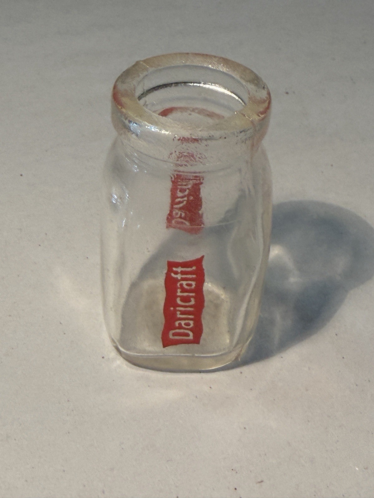 MINI Old Vintage 1950s DARICRAFT CREAMER MILK BOTTLE PYROGLAZE LEBANON MISSOURI MINI Old Vintage 1950s DARICRAFT CREAMER MILK BOTTLE PYROGLAZE LEBANON MISSOURI
