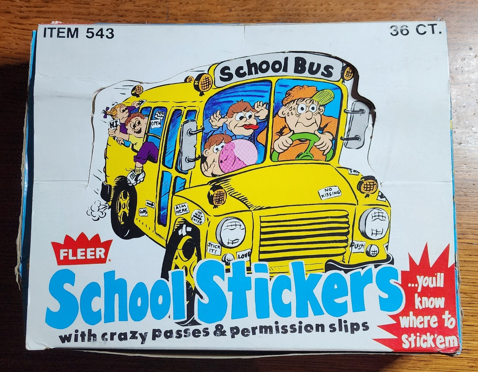 ⭐1985 FLEER⭐ 34 UNOPENED PACKS SCHOOL STICKERS SEALED CARDS PLUS SUPER RARE BOX ⭐1985 FLEER⭐ 34 UNOPENED PACKS SCHOOL STICKERS SEALED CARDS PLUS SUPER RARE BOX