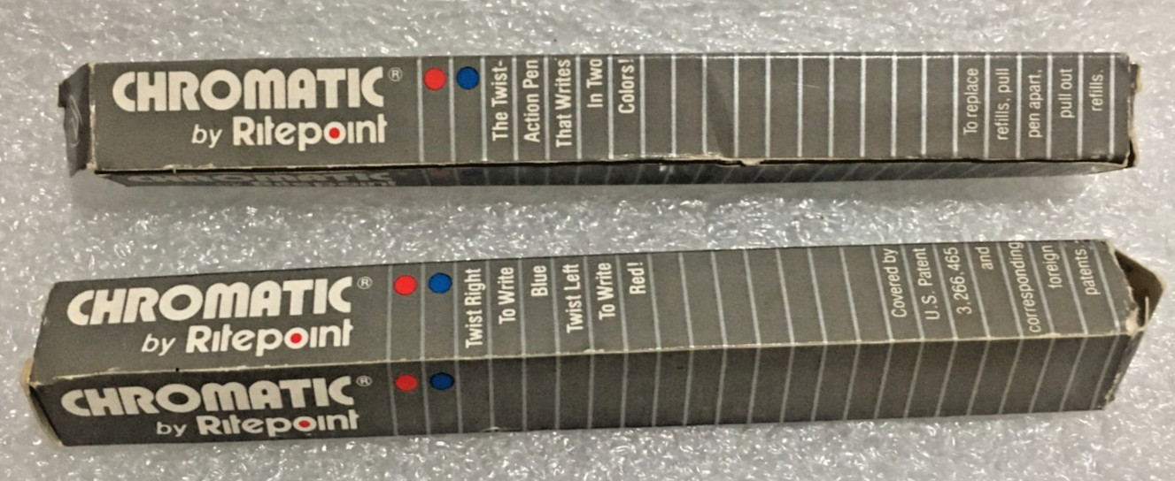 Lot of 2 Chromatic Vintage 2 in 1 Multi Color Pen Gold Advertising USA (DRY INK) Lot of 2 Chromatic Vintage 2 in 1 Multi Color Pen Gold Advertising USA (DRY INK)