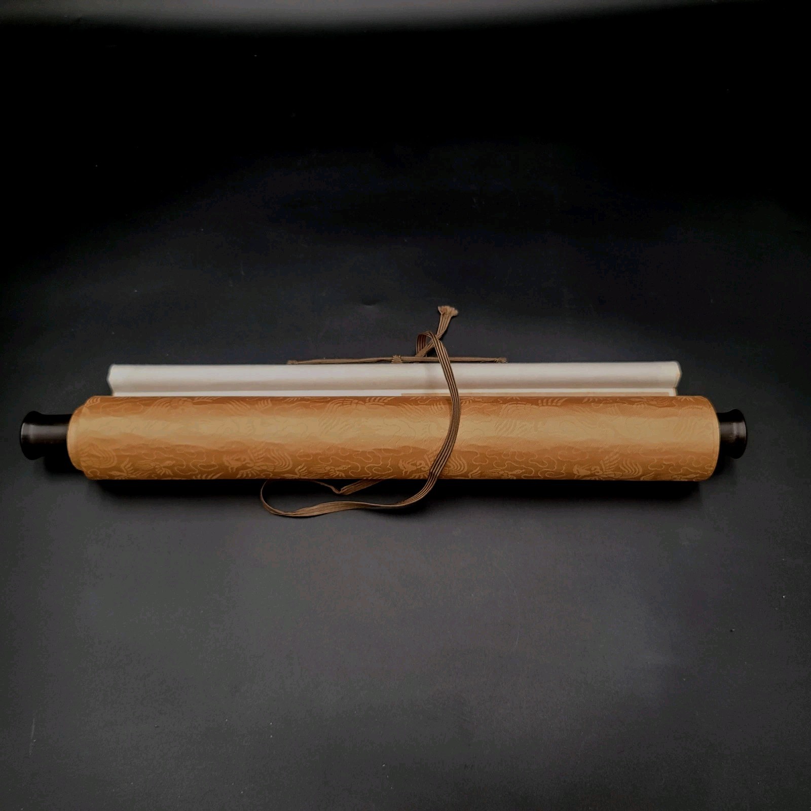 Antique Chinese Scroll Painting Calligraphy Signed Poem Liu Yong Long 66\