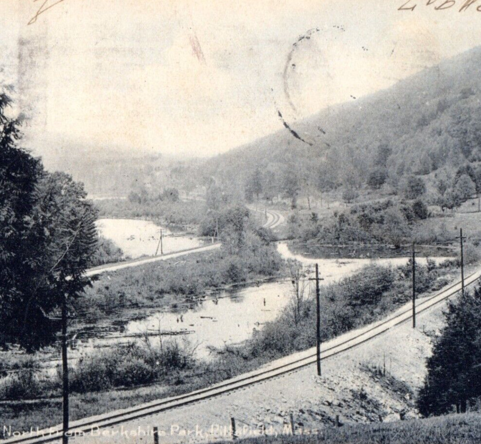 Berkshire Park Blissfield Massachusetts Postcard Vintage 1907 Berkshire Park Blissfield Massachusetts Postcard Vintage 1907