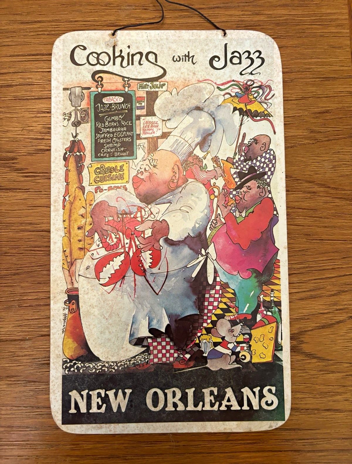 Vintage 1979 Leo Meiersdorff “Cooking with Jazz” Art Poster Board Vintage 1979 Leo Meiersdorff “Cooking with Jazz” Art Poster Board