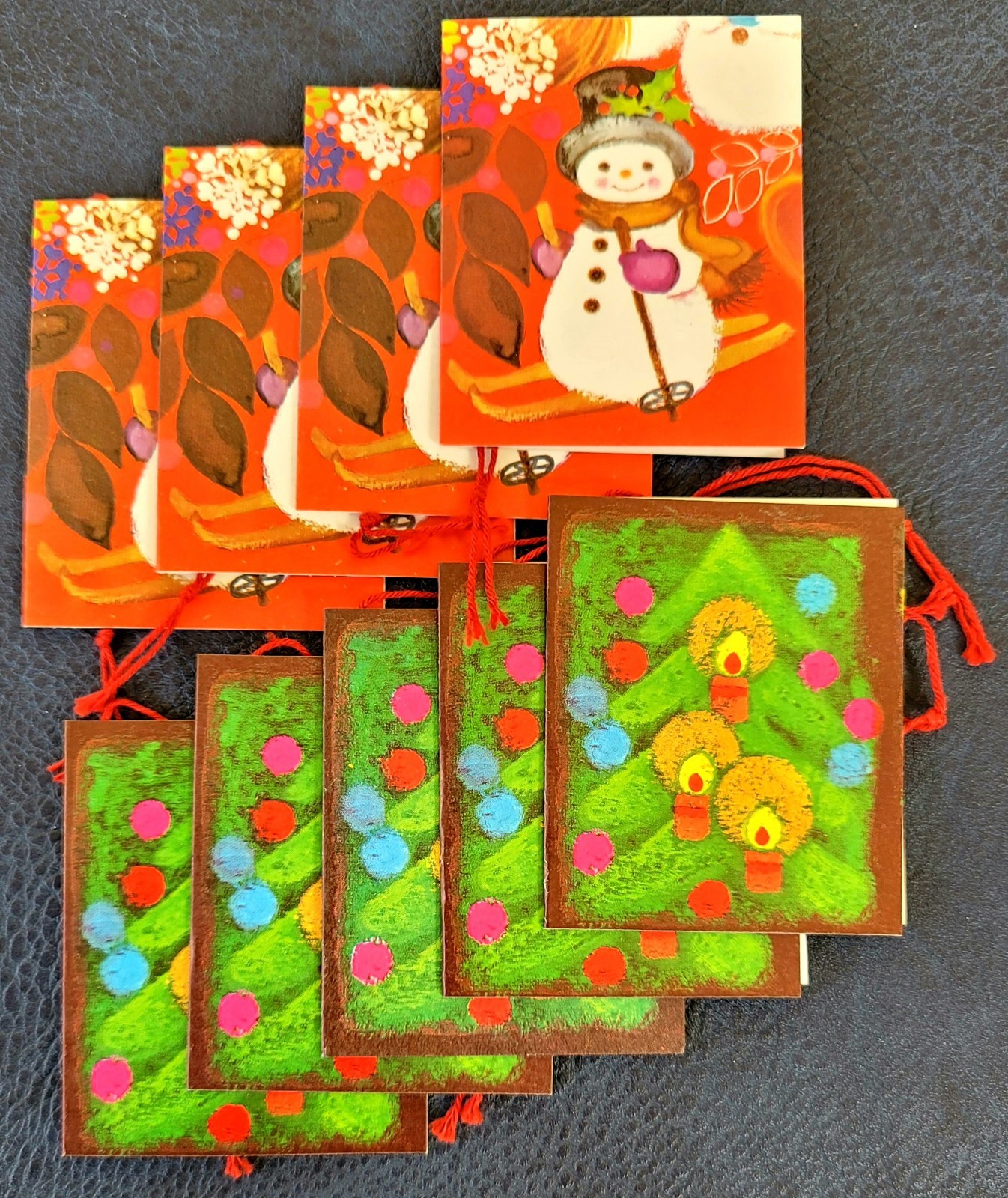 Vintage Mid Century Christmas Blank Gift Tags Unused Lot of (9) 2 Vintage Mid Century Christmas Blank Gift Tags Unused Lot of (9) 2