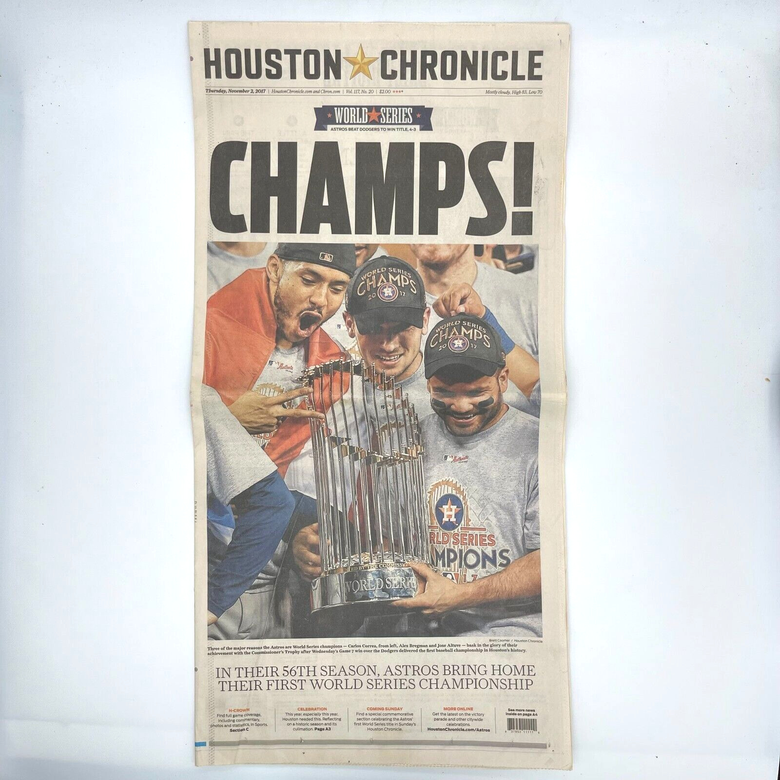 2017 Houston Astros World Series CHAMPS Houston Chronicle
