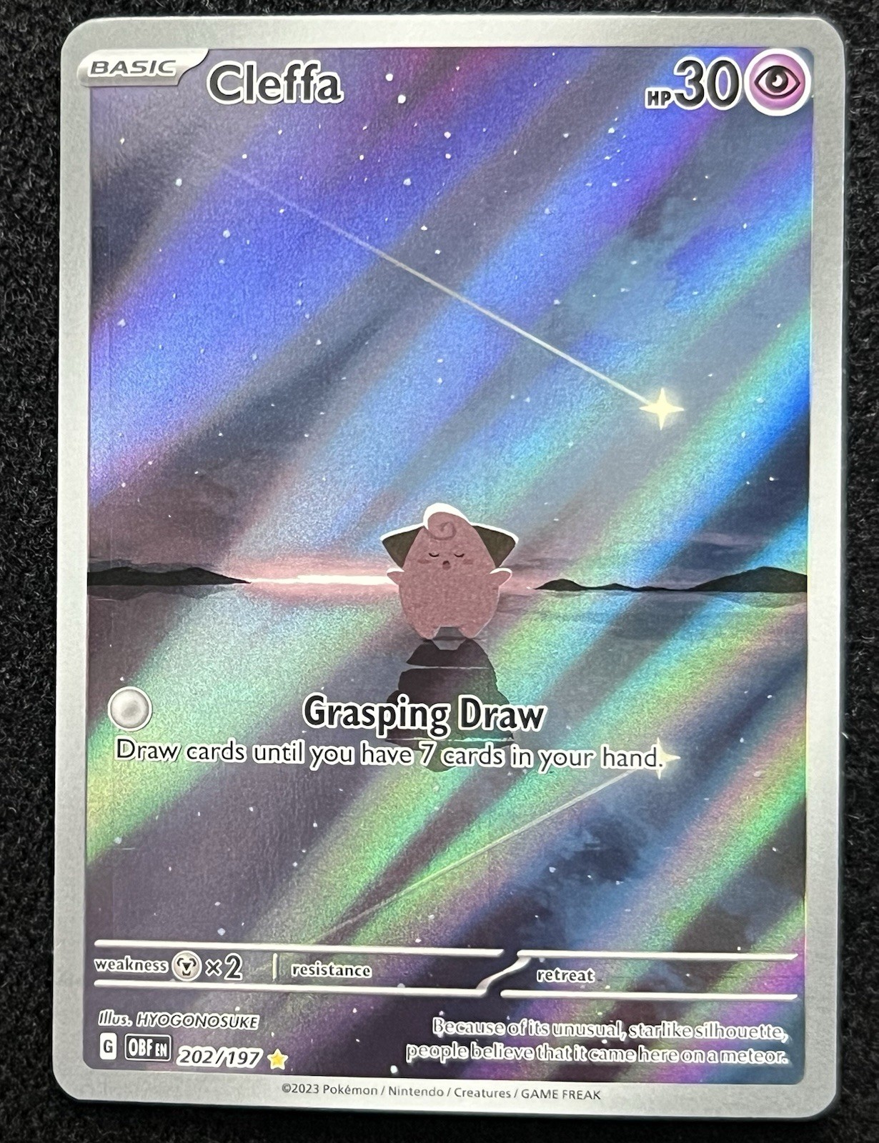 (NM) Cleffa 202/197 - Pokemon Obsidian Flames (NM) Cleffa 202/197 - Pokemon Obsidian Flames