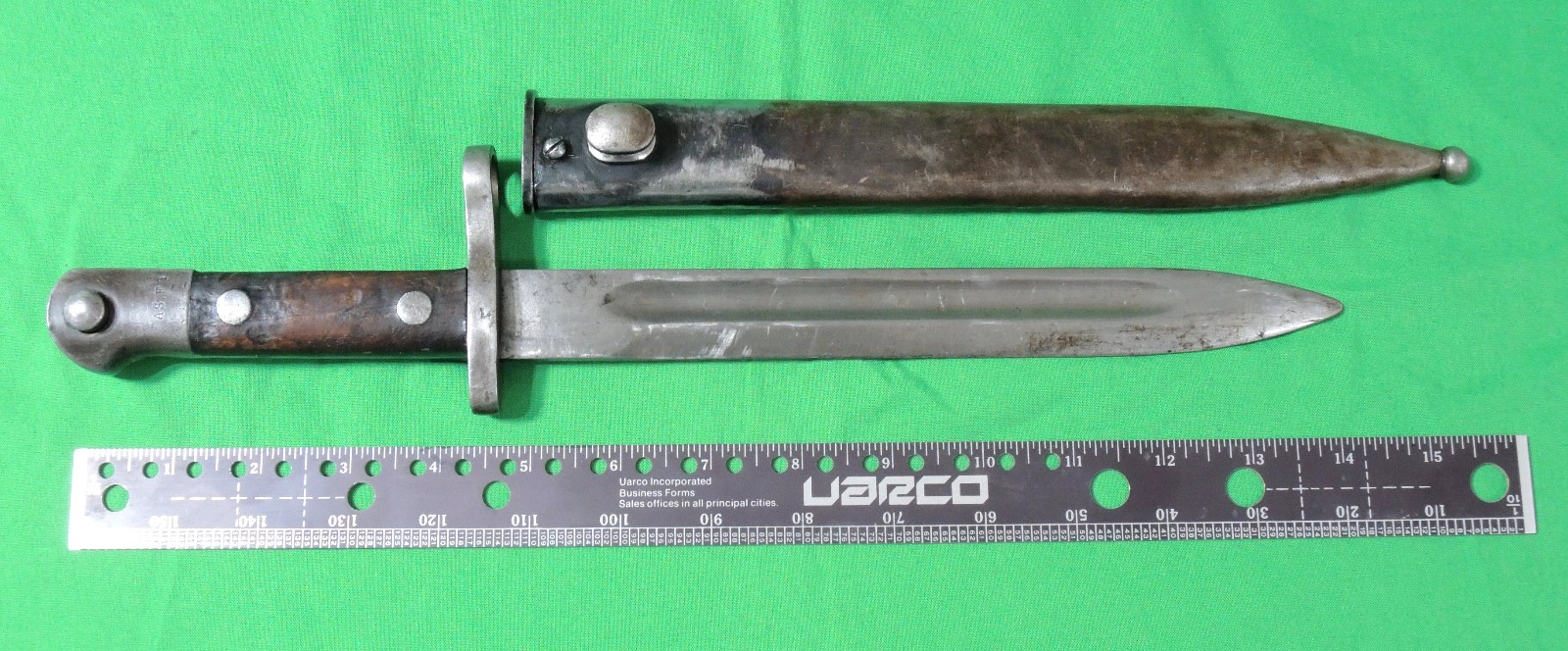 Turkish Mauser Bayonet & Scabbard ASFA 1930\'s Era -Lot 02 Turkish Mauser Bayonet & Scabbard ASFA 1930\'s Era -Lot 02