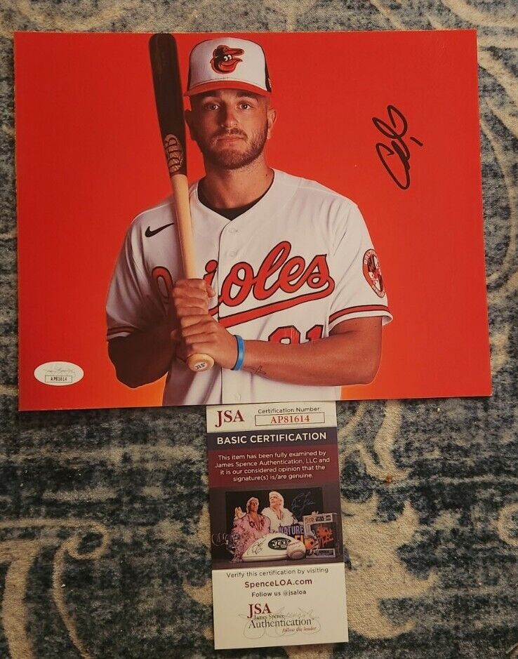 CONNOR NORBY SIGNED 8X10 PHOTO BALTIMORE ORIOLES JSA AUTHENTICATED #AP81614