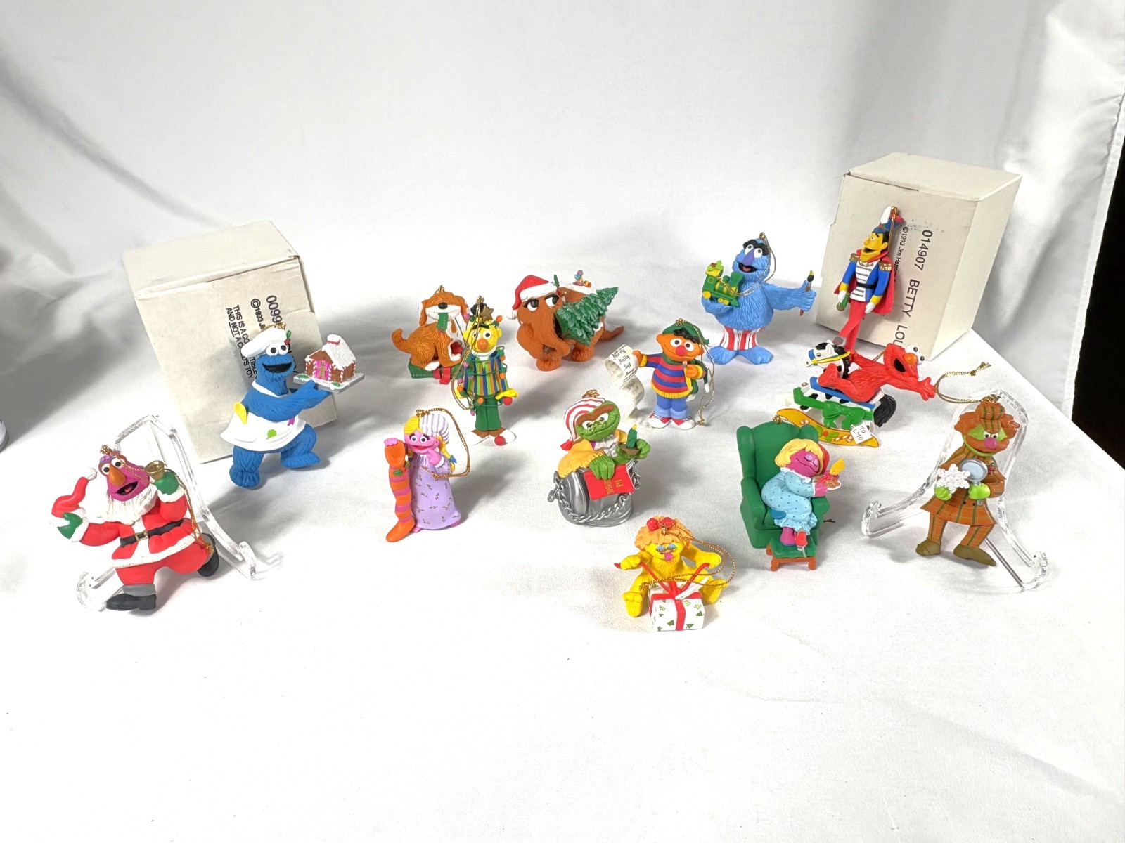 Vintage 1992-1993 Jim Henson Character Christmas Ornaments 14 Total Vintage 1992-1993 Jim Henson Character Christmas Ornaments 14 Total