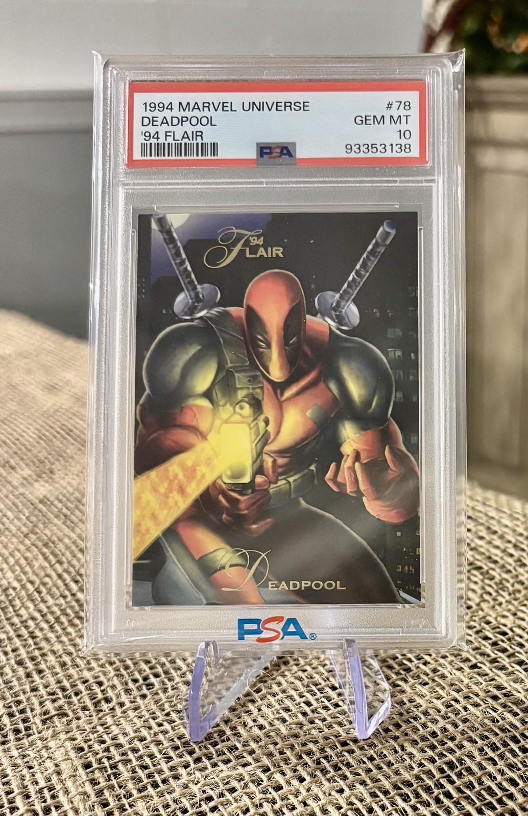Fleer 1994 Marvel Universe '94 Flair Deadpool #78 PSA 10 GEM MINT 