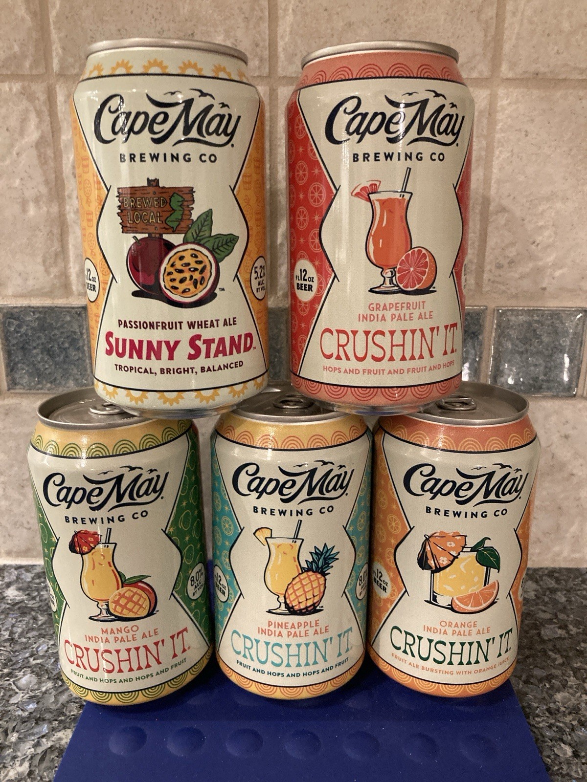 Lot Of 5 Different Empty 2026 Cape May Brewing New Jersey Craft Beer Cans Lot Of 5 Different Empty 2026 Cape May Brewing New Jersey Craft Beer Cans