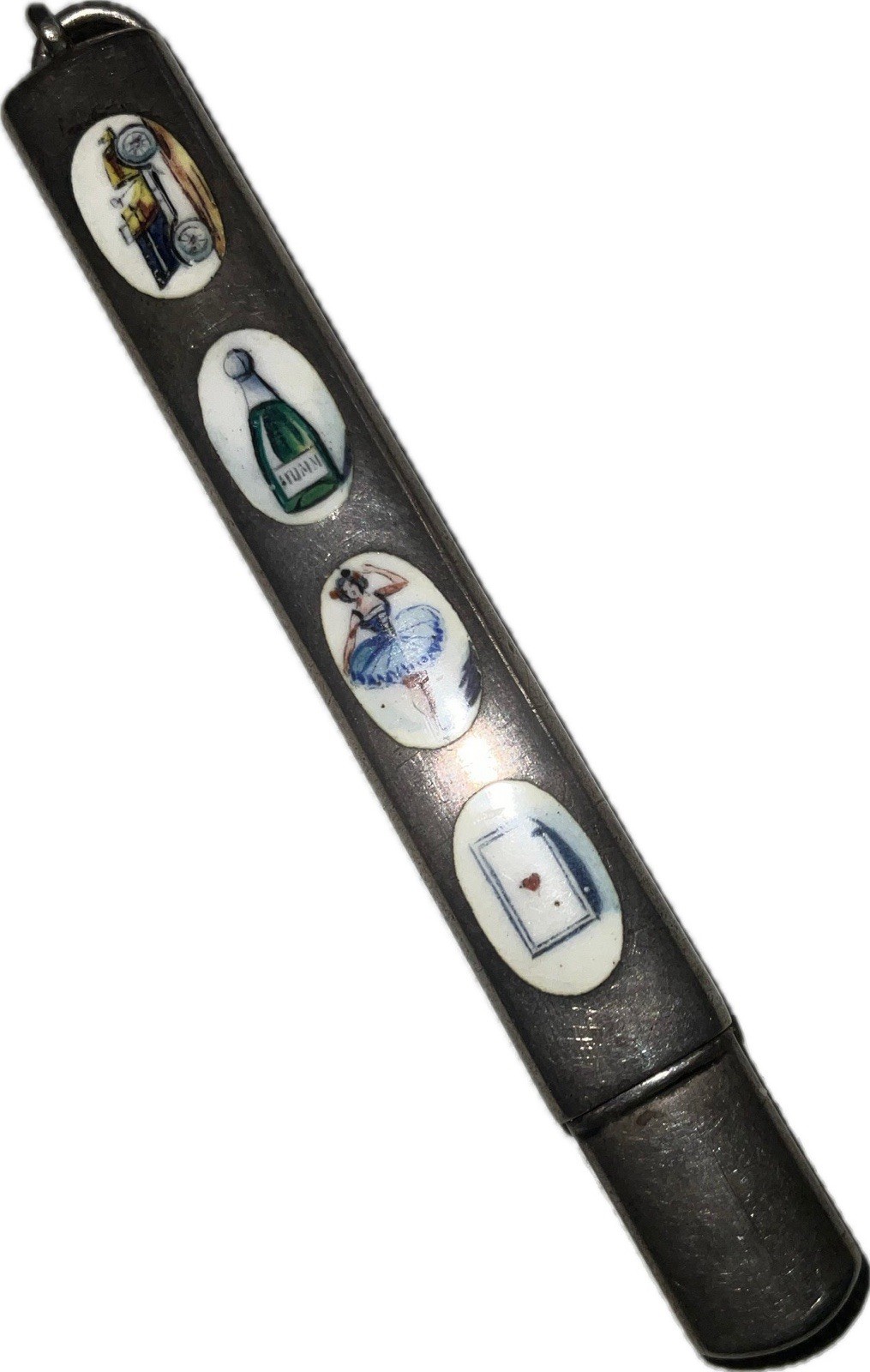 early 20th C French silver and enamel early 20th C French silver and enamel