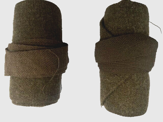 WW1 WW2 GB Putties Genuine British War Office Issue Original Khaki Wool 6ft Pair